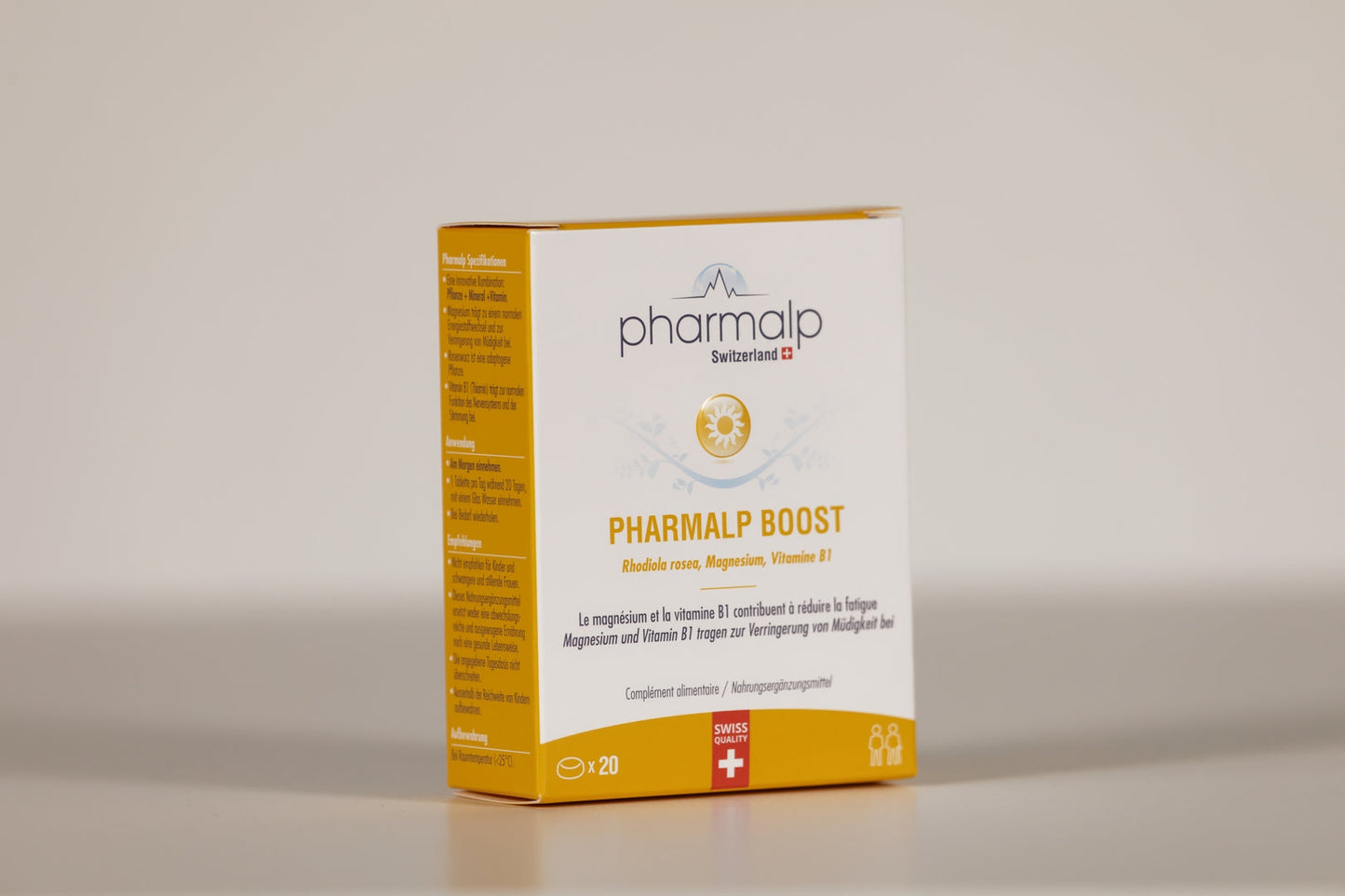 PHARMALP BOOST (20 comp, Rhodiola, Mg et Vit B1)