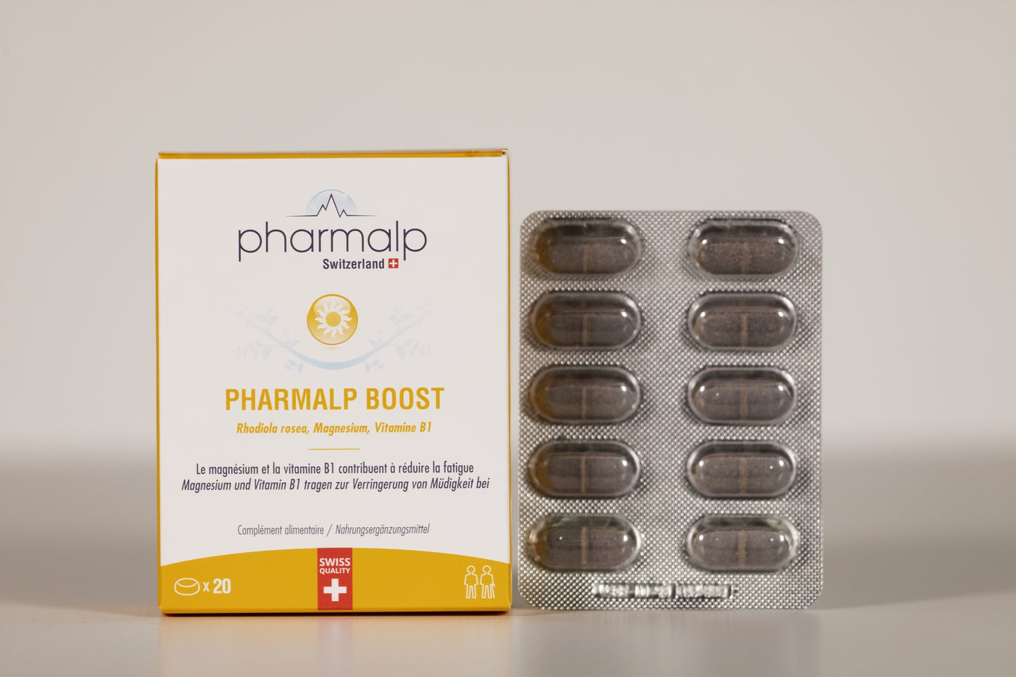 PHARMALP BOOST (20 tab, Rhodiola, Mg and Vit B1)