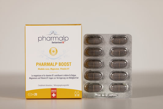 PHARMALP BOOST (20 comp, Rhodiola, Mg et Vit B1)