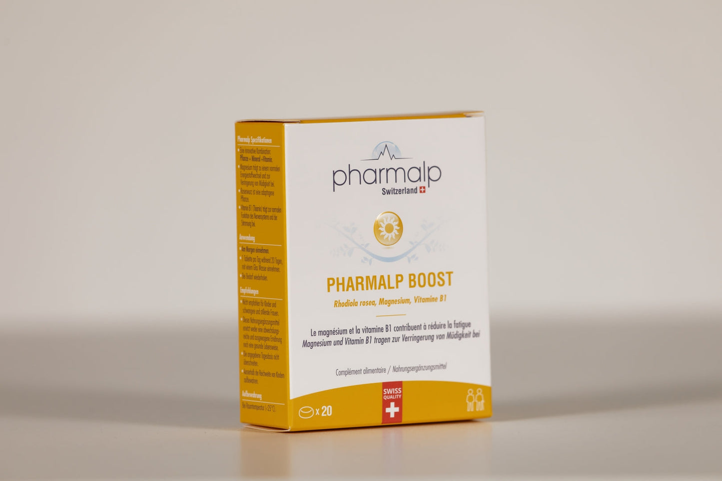 PHARMALP BOOST (20 tab, Rhodiola, Mg and Vit B1)